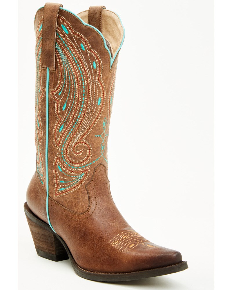 Shyanne Women's Telma Performance Western Boots - Snip Toe | Brown