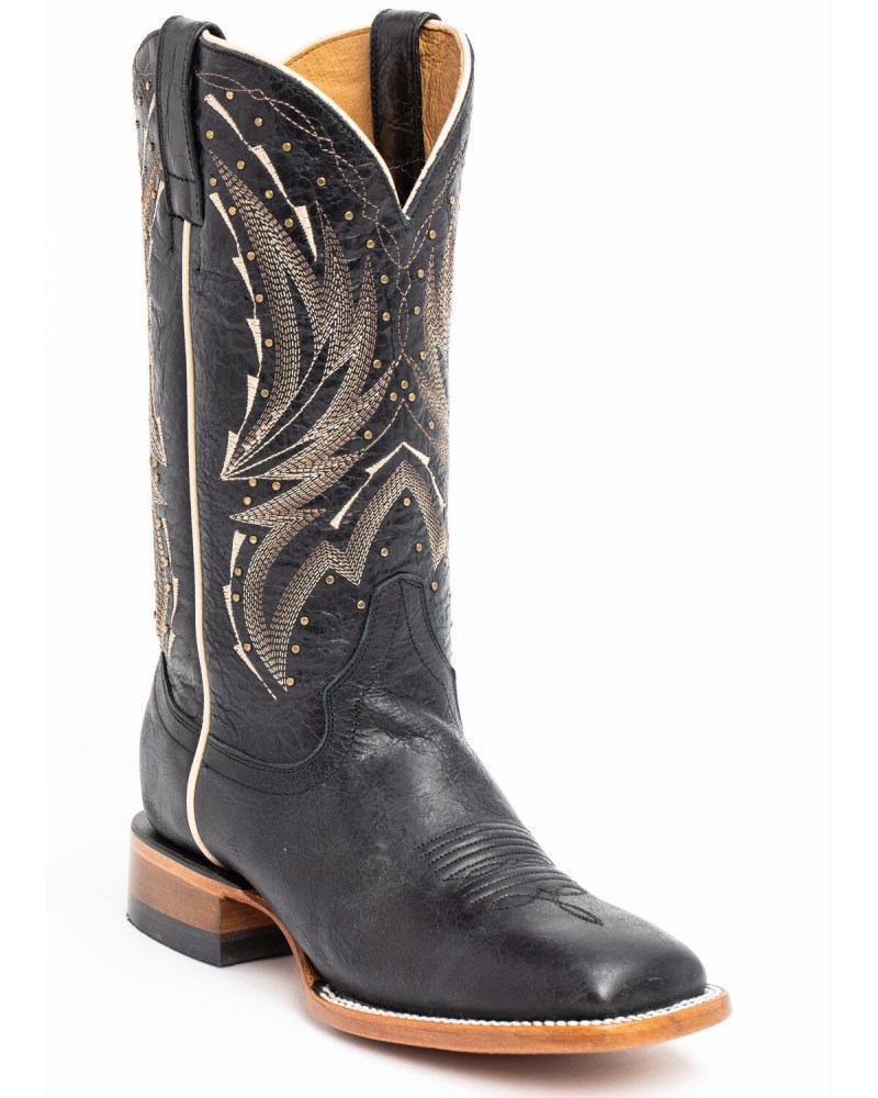 Shyanne Women's Hadley Western Performance Boots - Broad Square Toe | Black