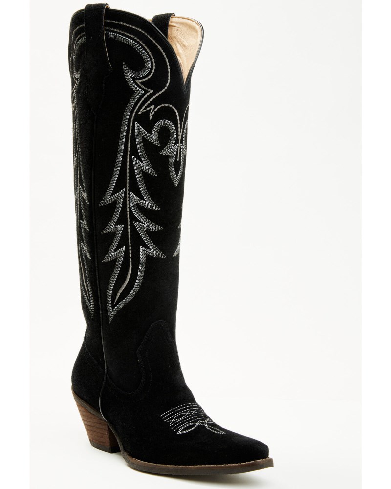 Shyanne Women's Rowan Tall Western Boots - Snip Toe | Black