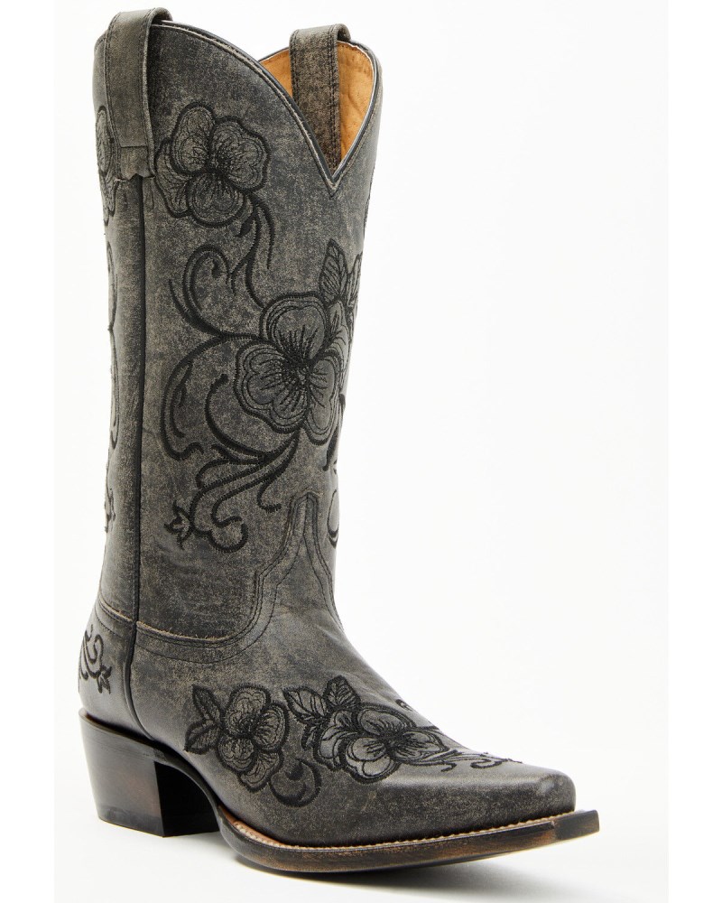 Shyanne Women's Lasy Western Boots - Snip Toe | Black