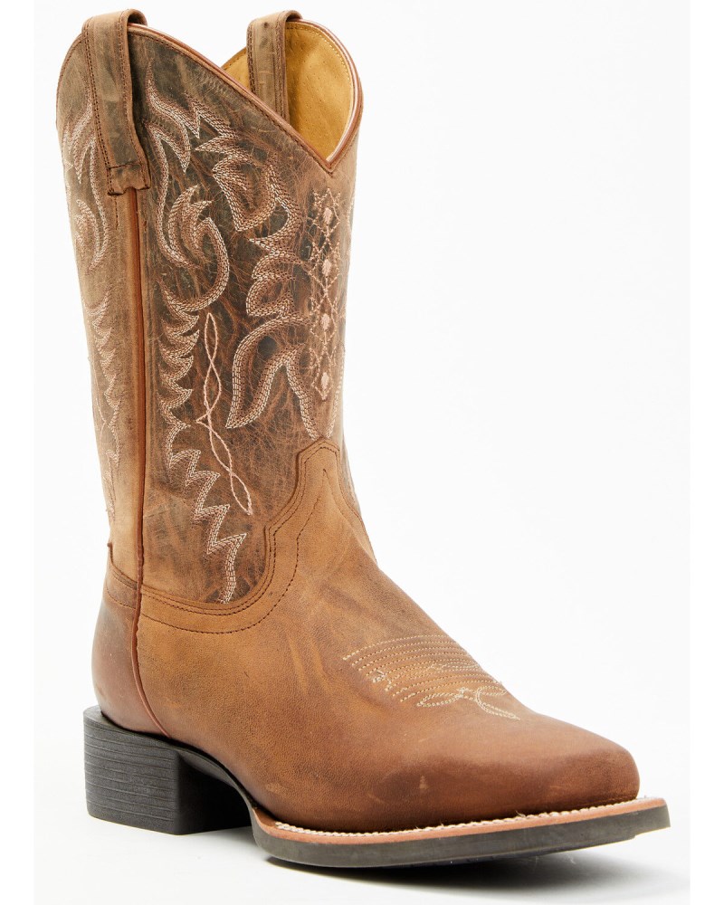 Shyanne Women's Shay Xero Gravity Western Performance Boots - Broad Square Toe | Brown