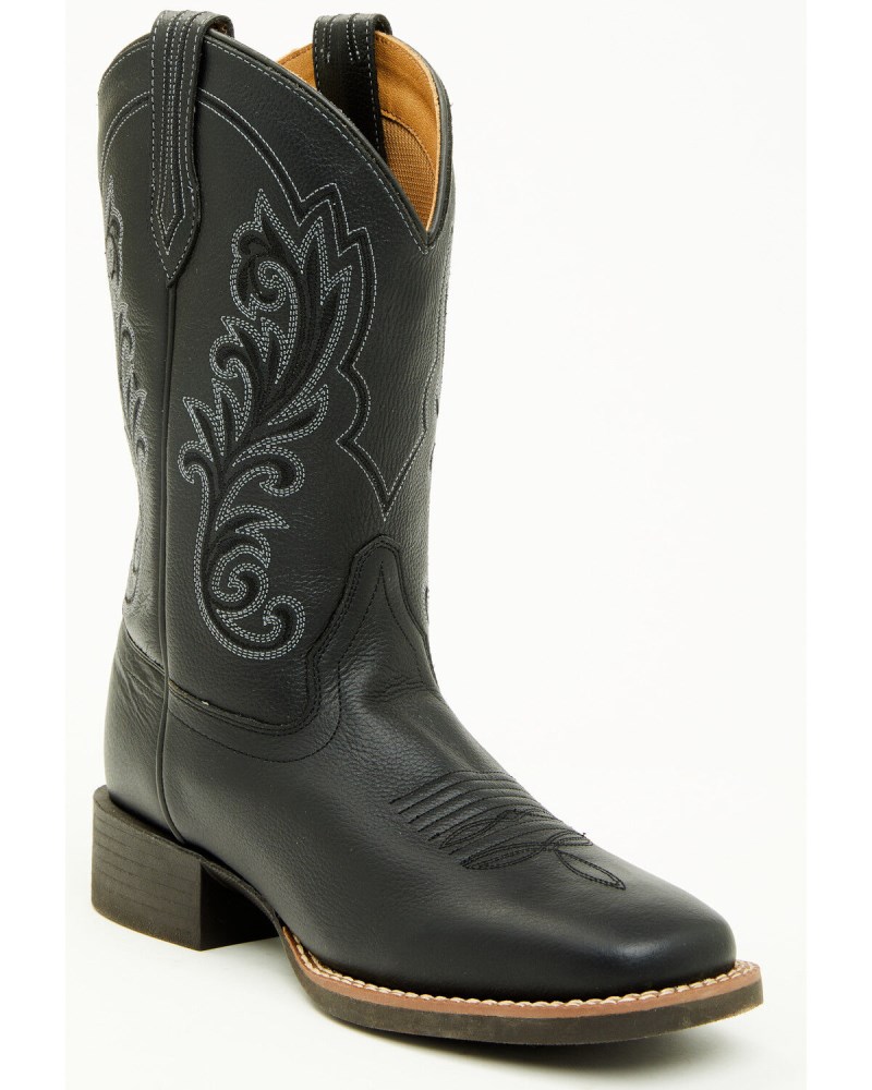Shyanne Soltice Women's Faye Short Western Boots - Broad Square Toe | Black