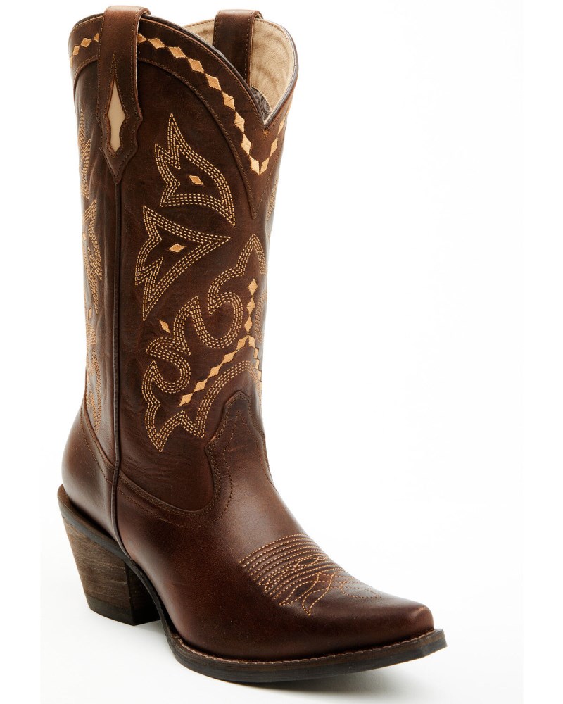 Shyanne Women's Tomas Tall Western Boots - Snip Toe | Brown