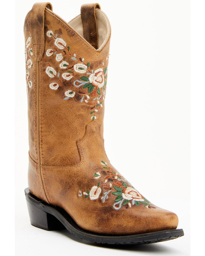 Shyanne Girls' Little Maisie Western Boots - Snip Toe | Brown