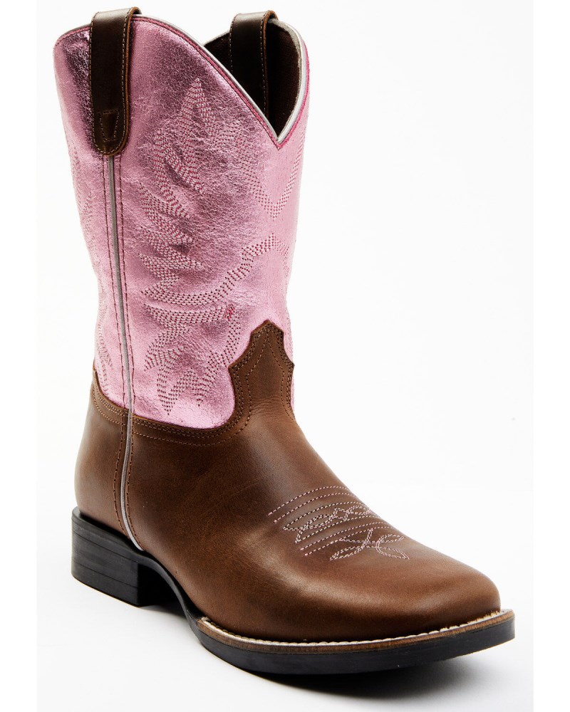 Shyanne Girls' Miss Molly Western Boots - Broad Square Toe | Pink