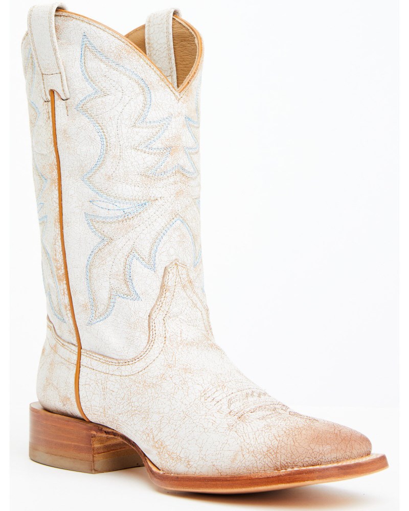 Shyanne Women's Sahara Western Boots - Broad Square Toe | Ivory
