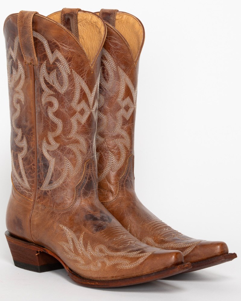 Shyanne Women's Sylvie Dublin Vintage Western Boots - Snip Toe | Tan