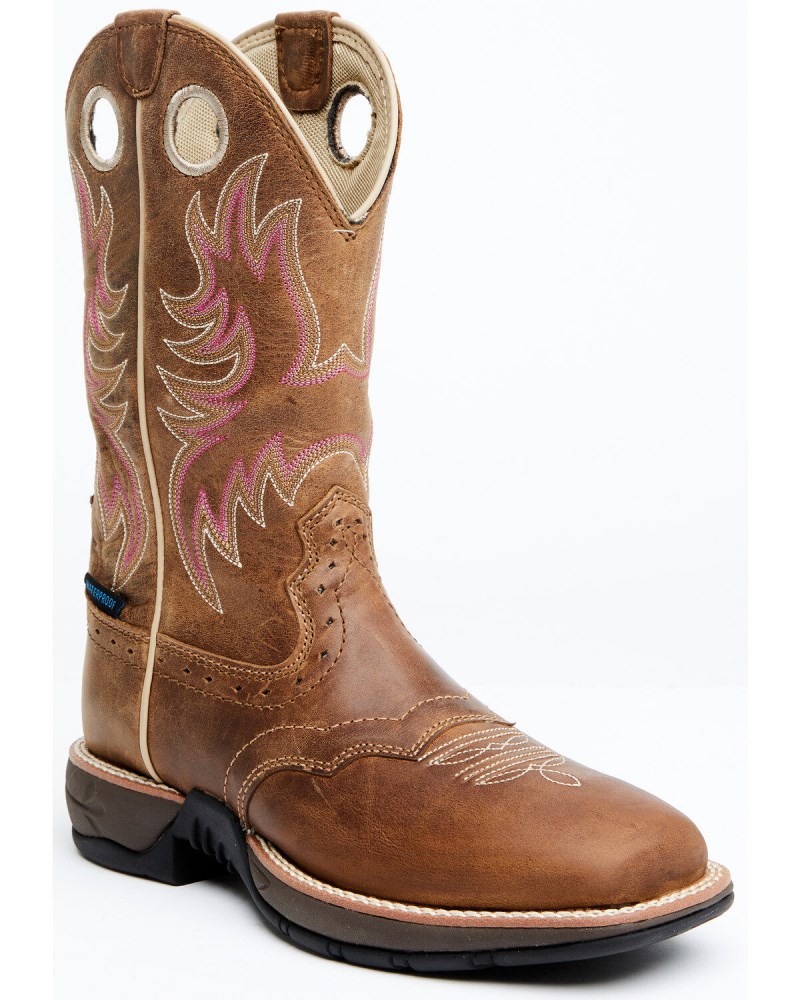 Shyanne Women's Xero Gravity Waterproof Lite Western Performance Boots - Broad Square Toe | Brown