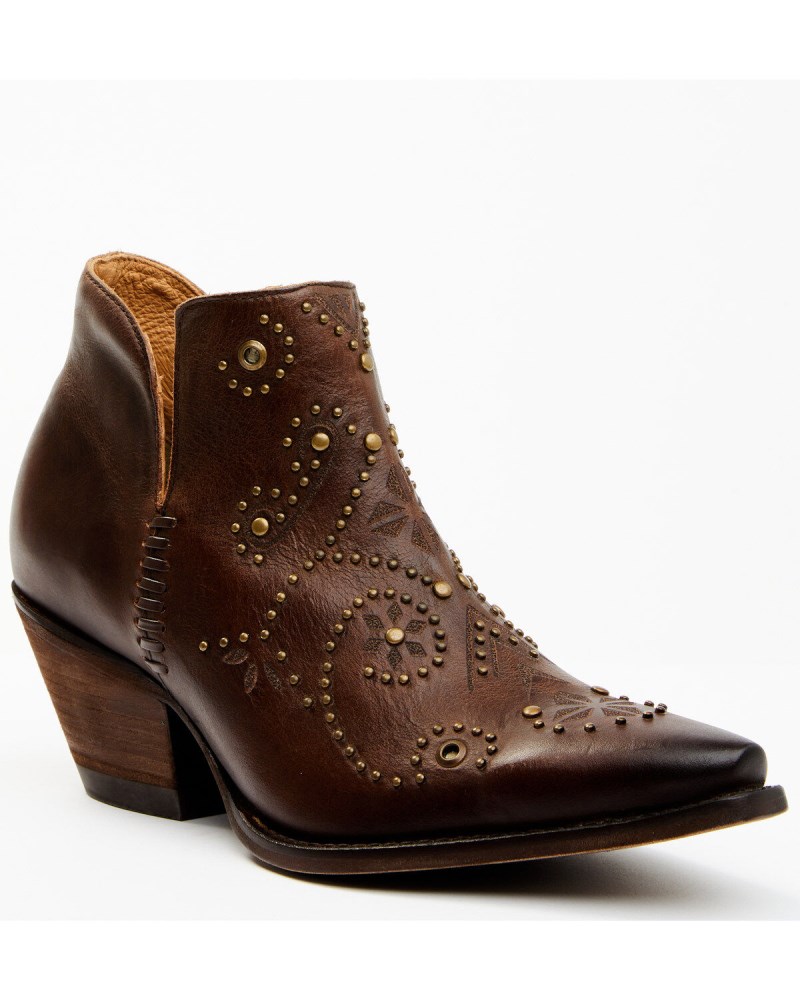 Shyanne Women's Ditza Western Booties - Snip Toe | Brown