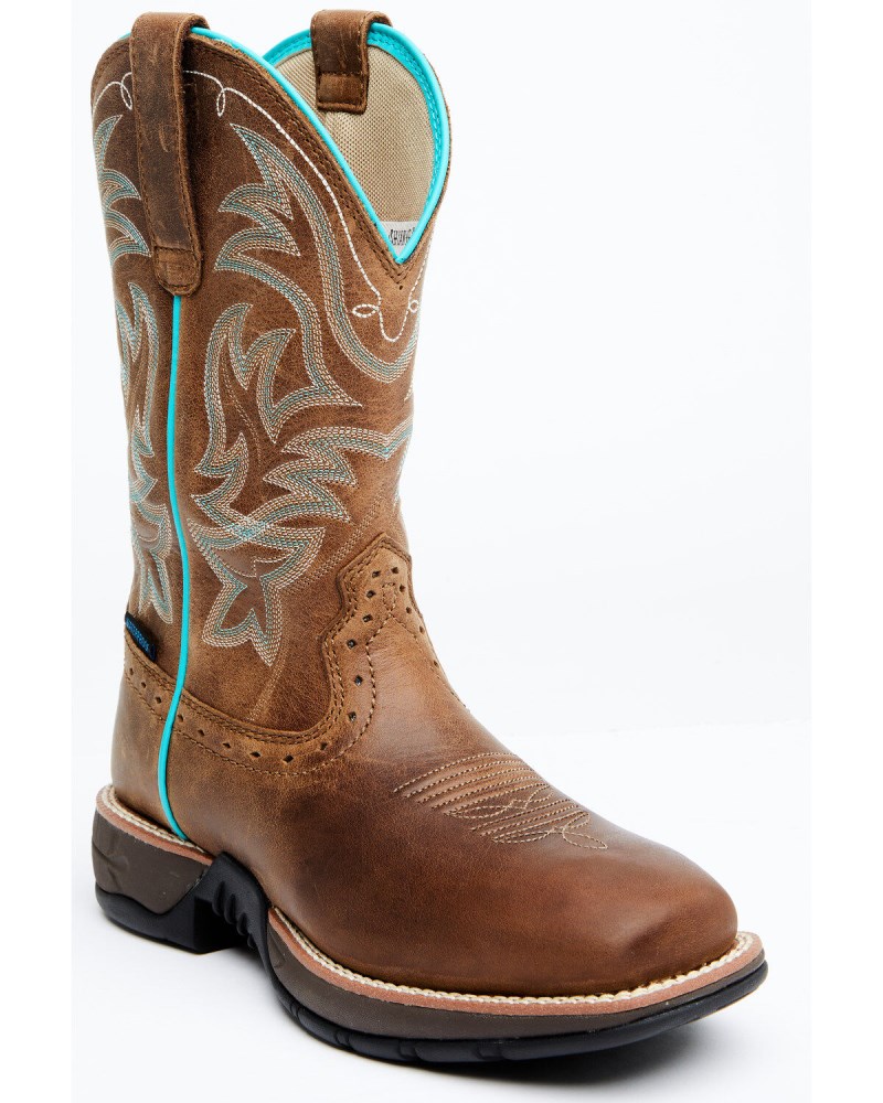 Shyanne Women's Xero Gravity Waterproof Lite Western Performance Boots - Broad Square Toe | Brown