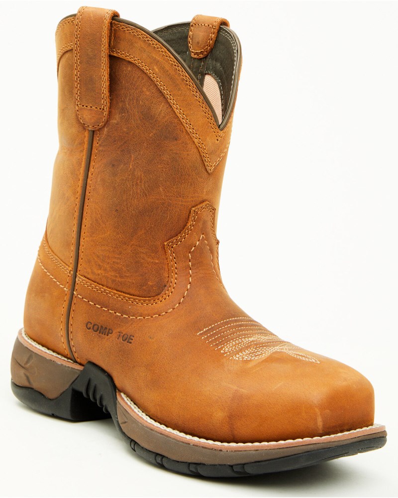 Shyanne Women's 8" Lite Work Boots - Composite Toe | Rust Copper
