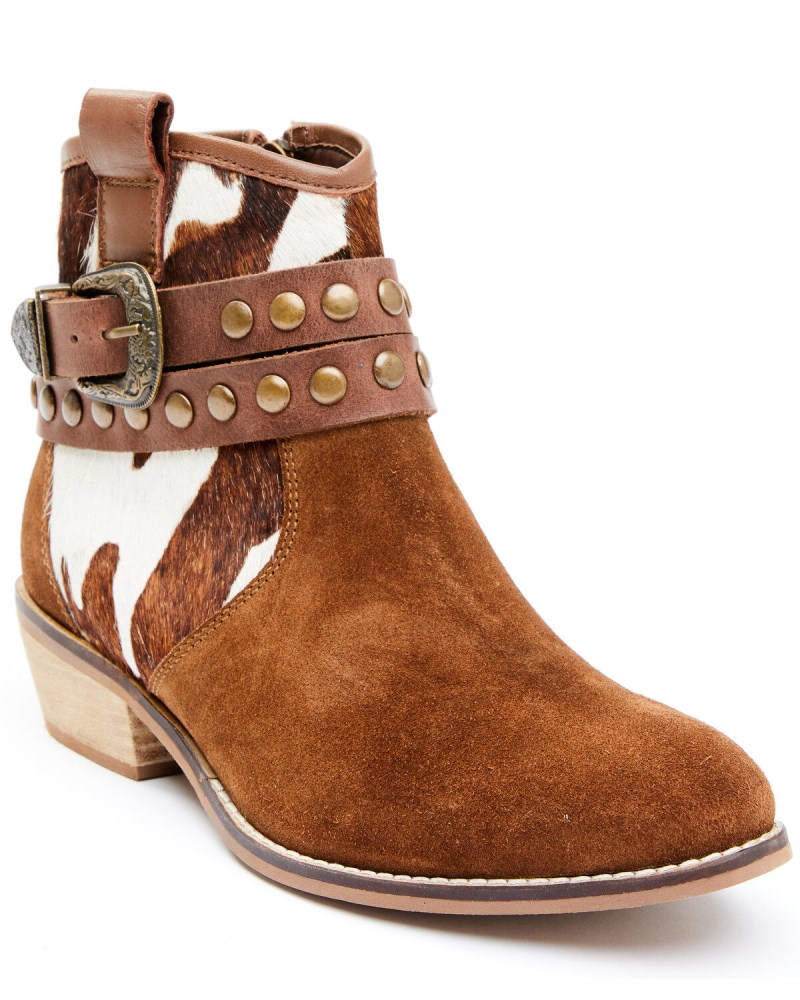 Shyanne Women's Raelynn Fashion Booties - Round Toe | Brown