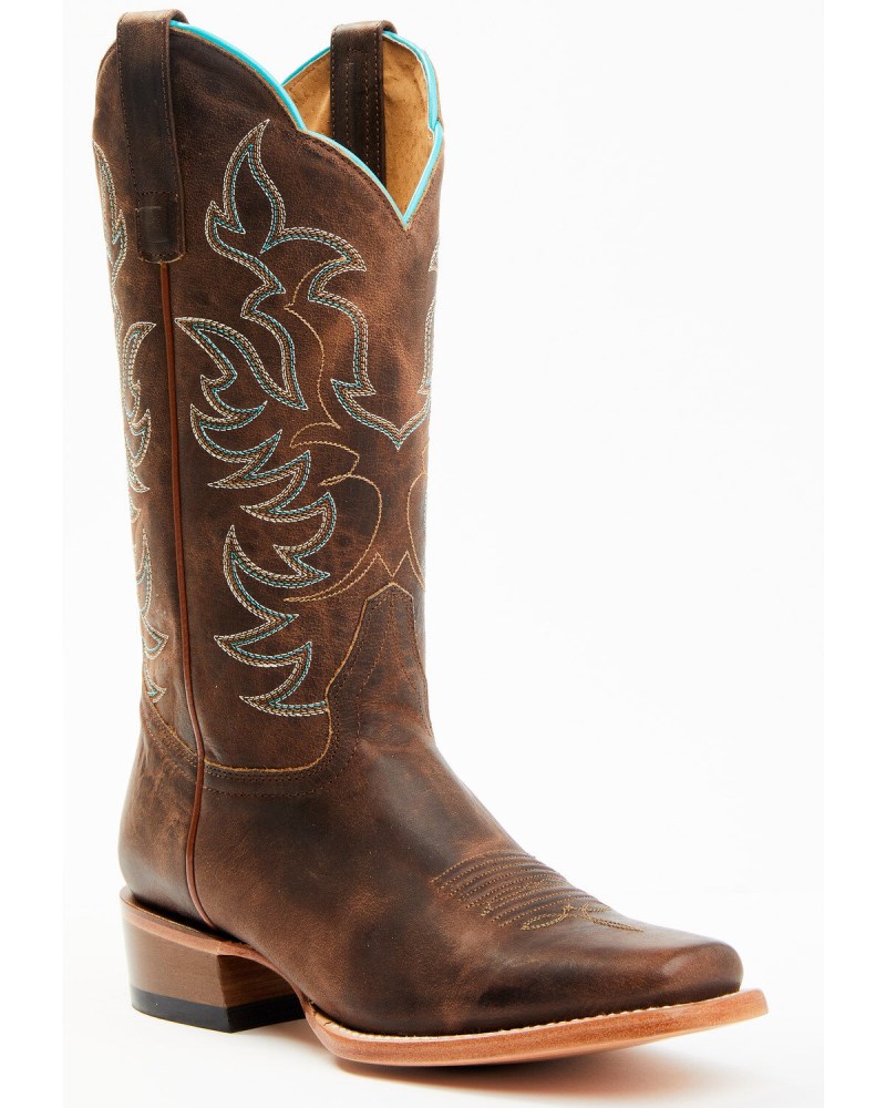 Shyanne Women's Cassidy Combo Western Boots - Square Toe | Brown