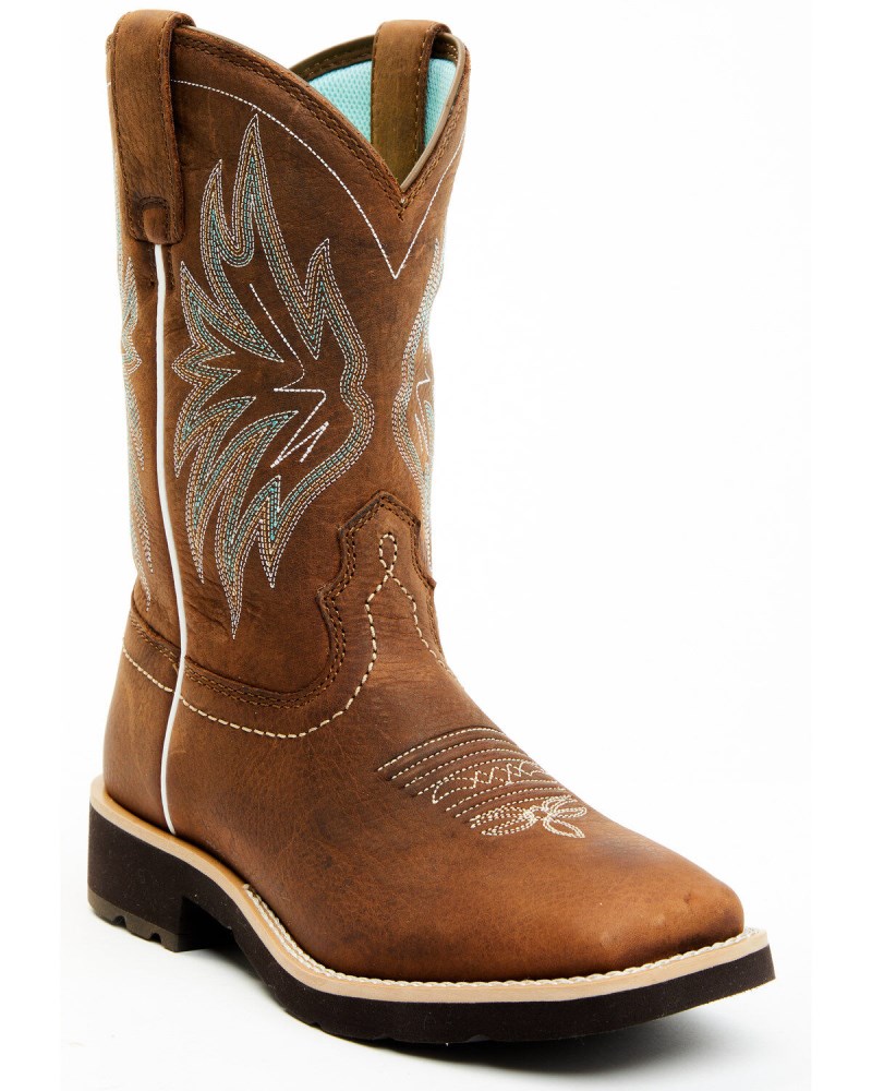 Shyanne Women's Xero Gravity Calyx Western Performance Boots - Broad Square Toe | Brown