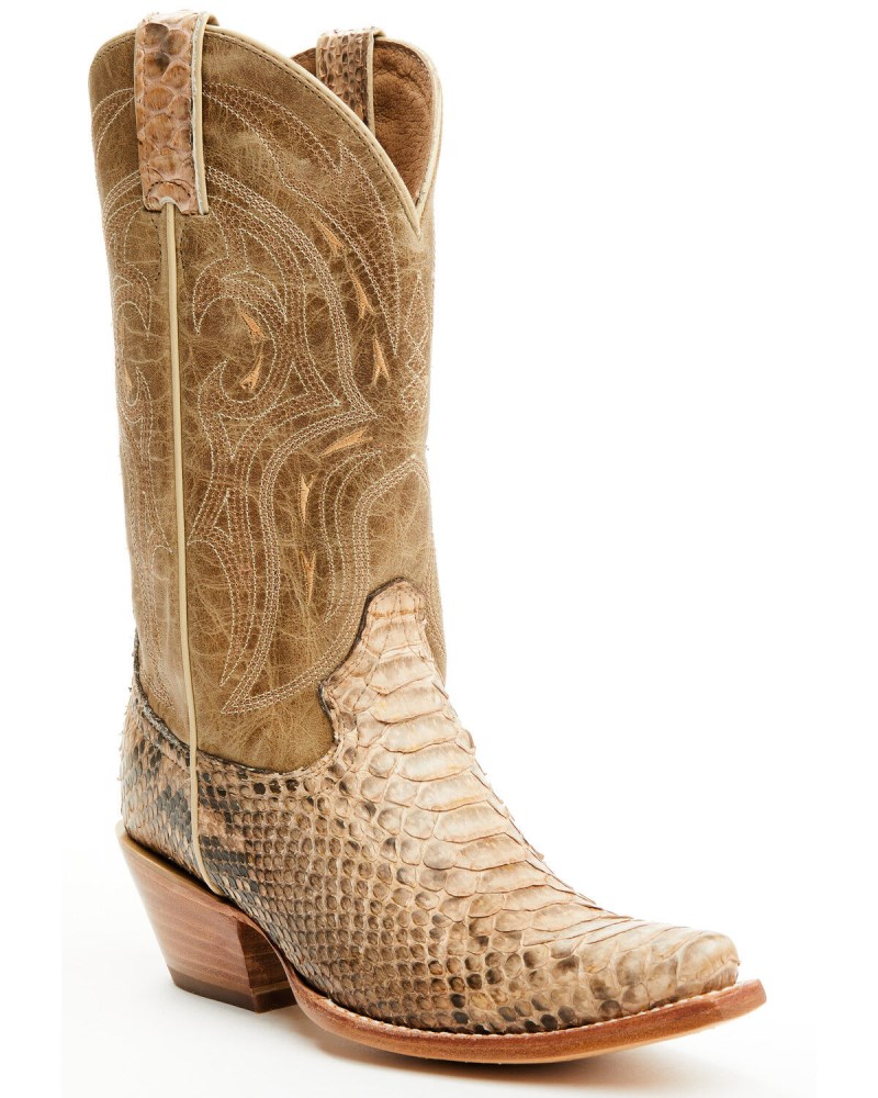 Shyanne Women's Annie Exotic Python Western Boots - Snip Toe | Gold