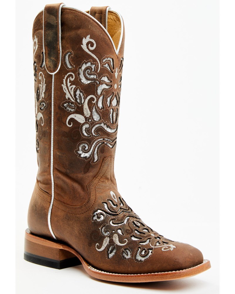 Shyanne Women's Cordelia Western Boots - Broad Square Toe | Brown