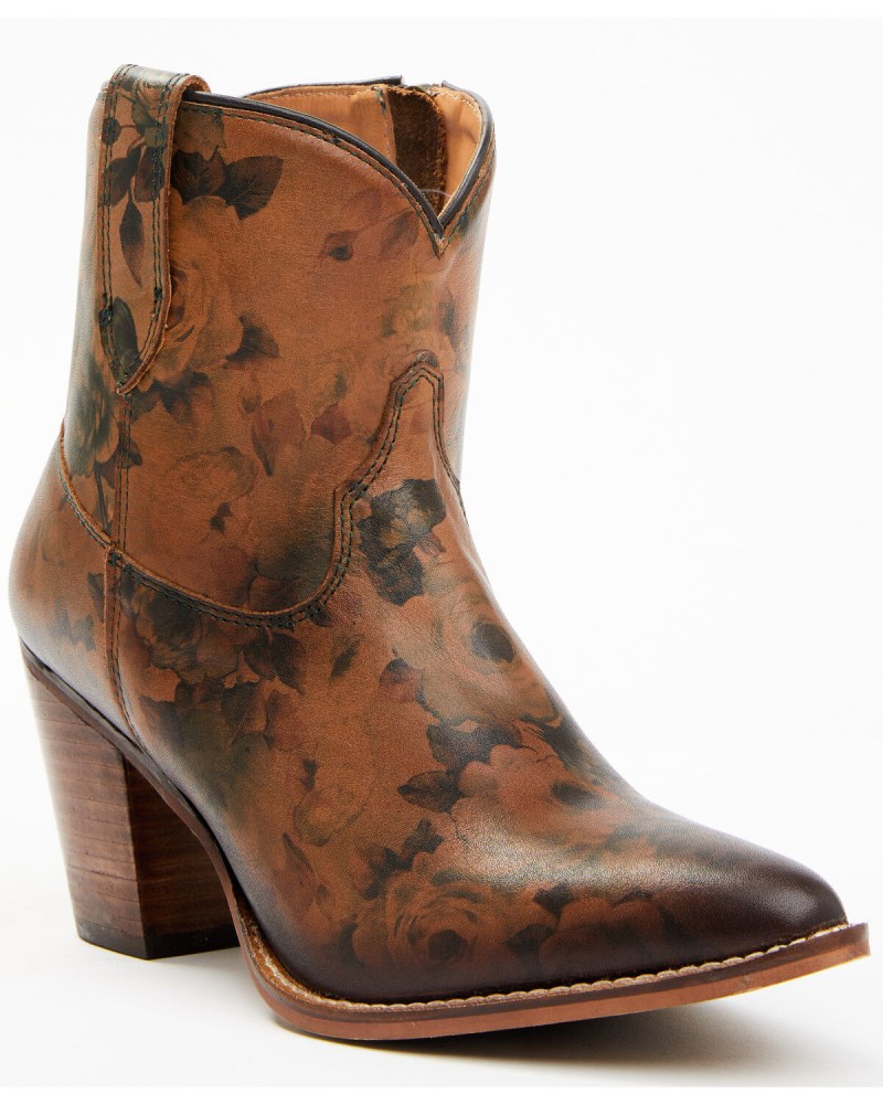 Shyanne Women's Libby Western Booties - Round Toe | Brown