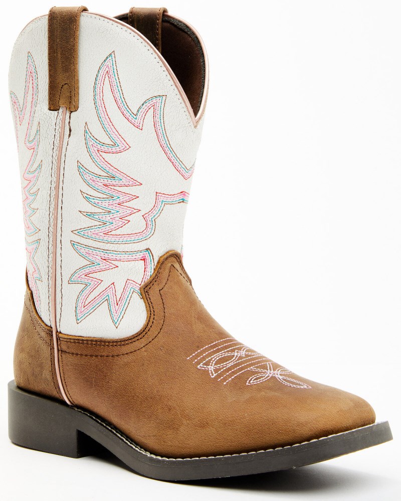 Shyanne Little Girls' Little Cady Boots - Broad Square Toe | Brown