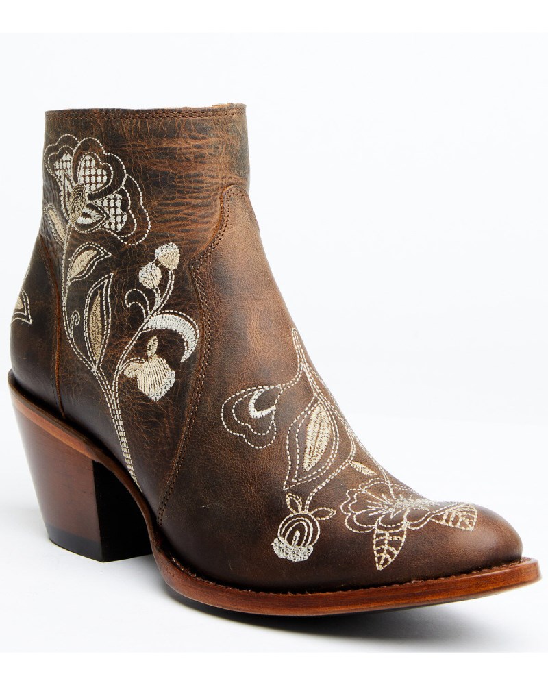 Shyanne Women's Summer Arena Western Booties - Round Toe | Brown