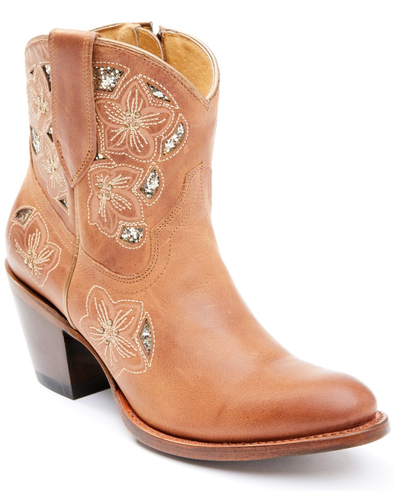 Shyanne Women's Lily Fashion Booties - Round Toe | Cognac