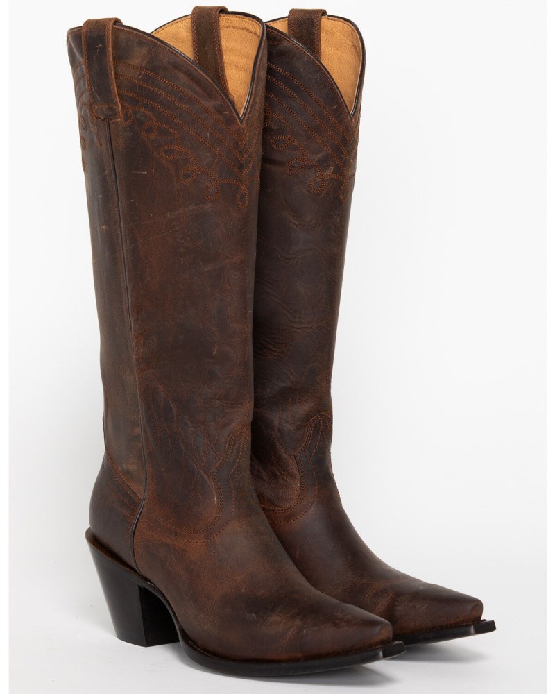 Shyanne Women's Charlene Tall Western Boots - Snip Toe | Brown