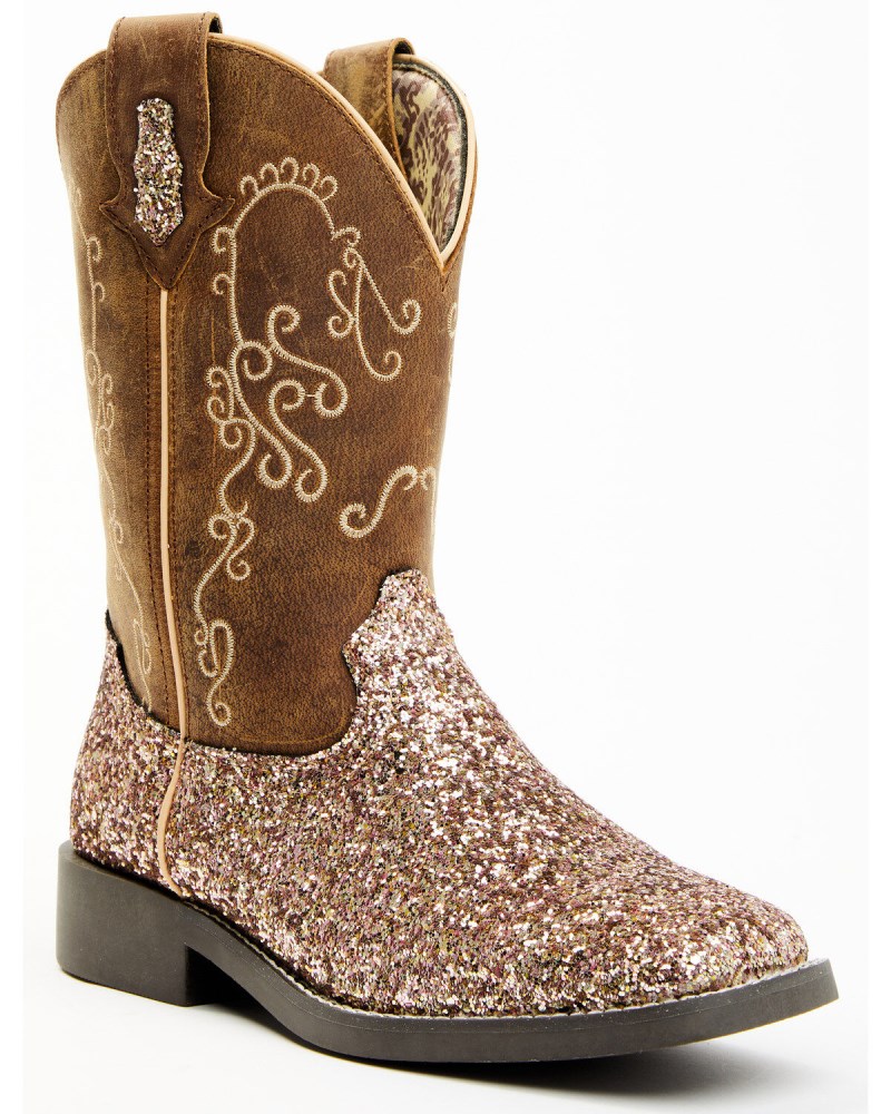 Shyanne Girls' Sparkle Plenty Boots - Broad Square Toe | Pink