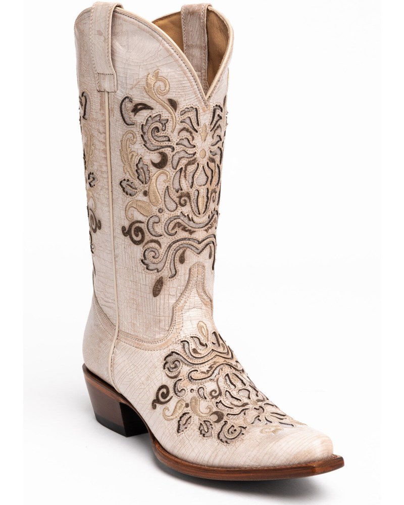 Shyanne Women's Natalie Western Boots - Snip Toe | Ivory